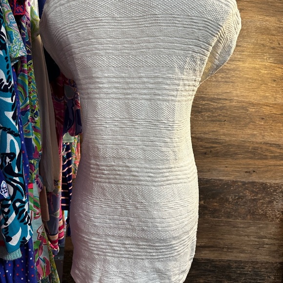 Moth by Anthropology White Ribbed Cap Sleeve Sweater - Picture 3 of 9